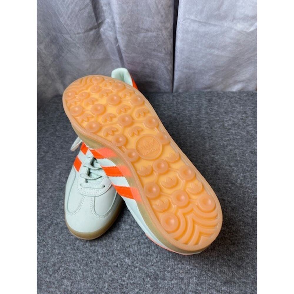 Adidas Womens Gazelle Indoor Linen Green Solar Orange IF6982 Sz 10.5 - Picture 9 of 13